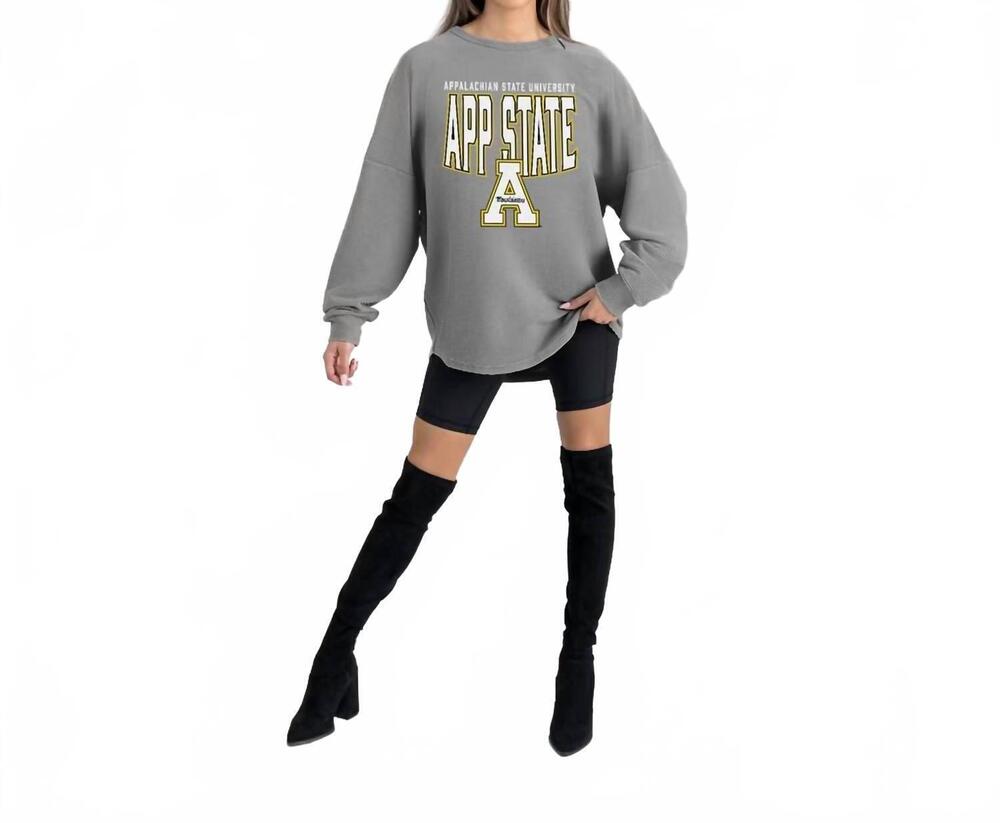 NEW GAMEDAY COUTURE appalachian state mountaineers vintage corded pullover in gr